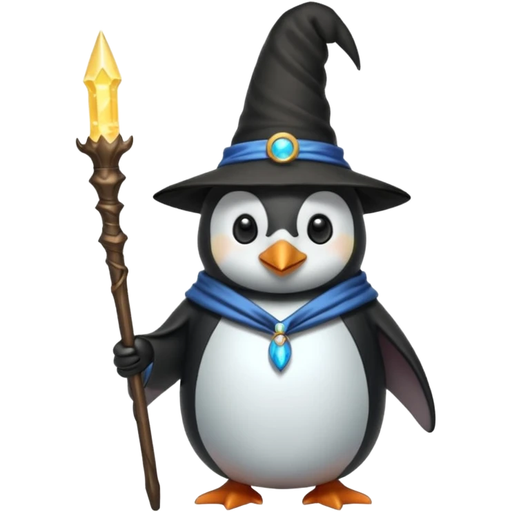 Penguin Wizard emoji