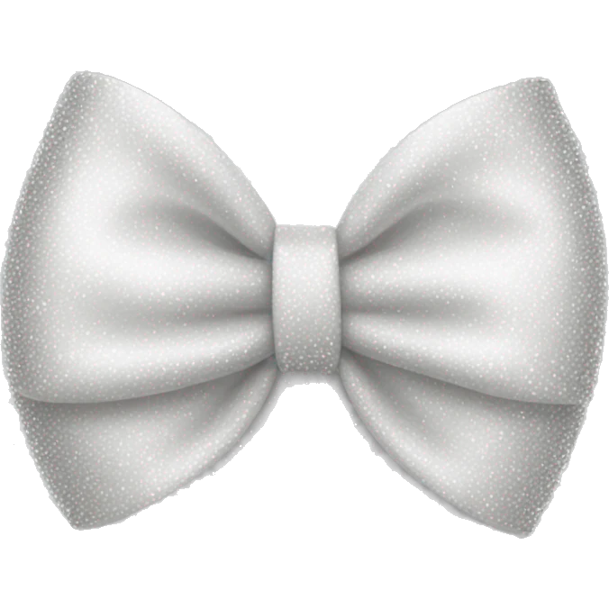 white sparkly bow emoji