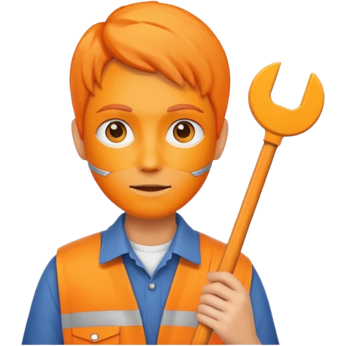 orange west person holding a meter stick emoji