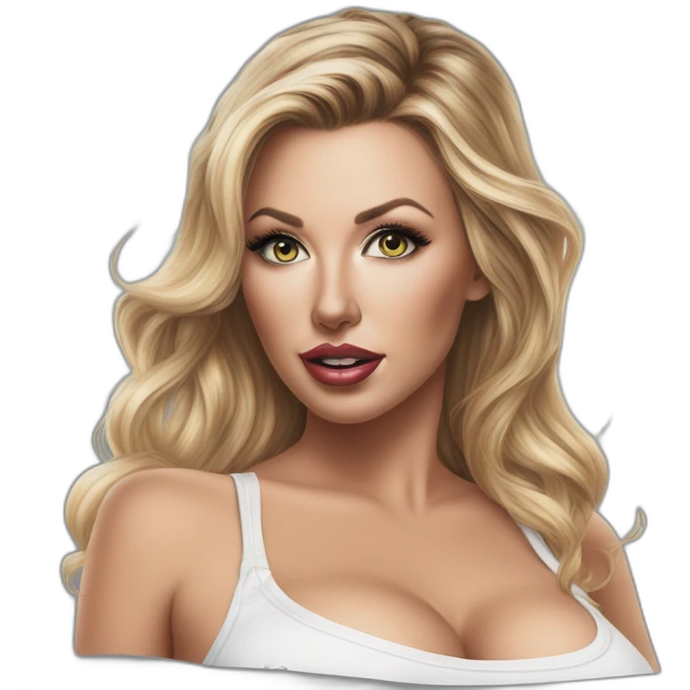 Hyper-realistic pencil painting samantha saint sultry  emoji