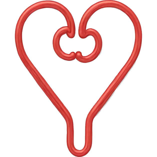 paper clip heart emoji