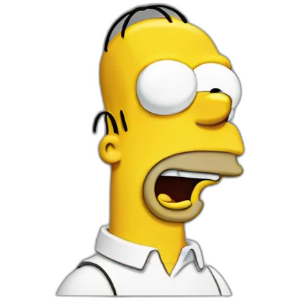 Homer Simpson happy emoji