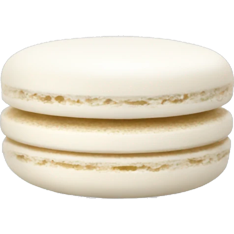 white macaron emoji