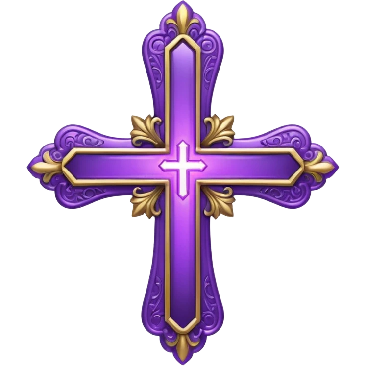Holy purple cross emoji