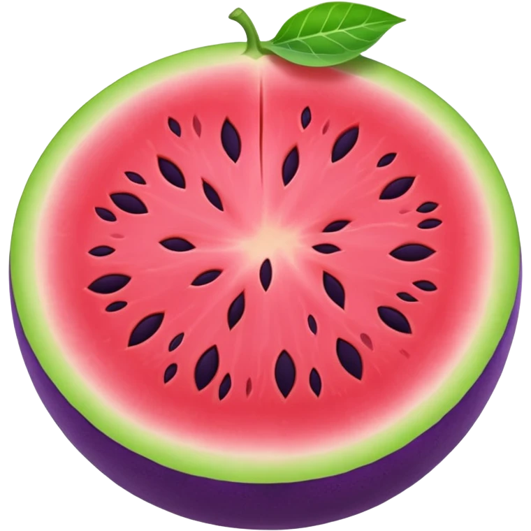purple melon emoji