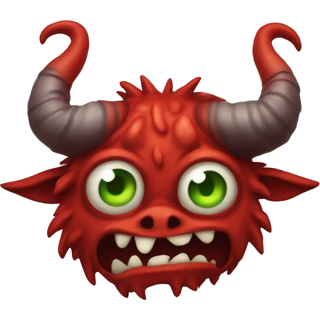 red horned monster emoji