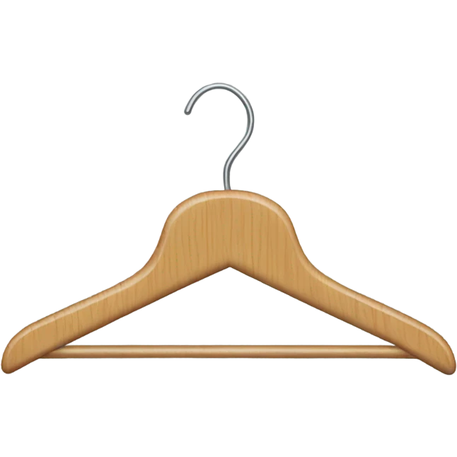 wooden clothing hanger  emoji