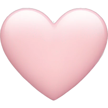 pale pink heart emoji