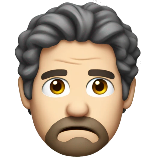 angry paul rudd head with beard emoji