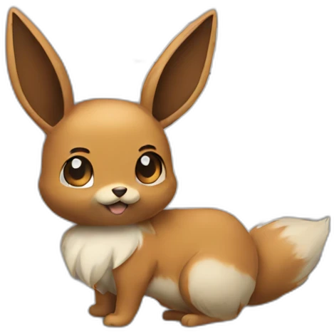 toilet with eevee head emoji