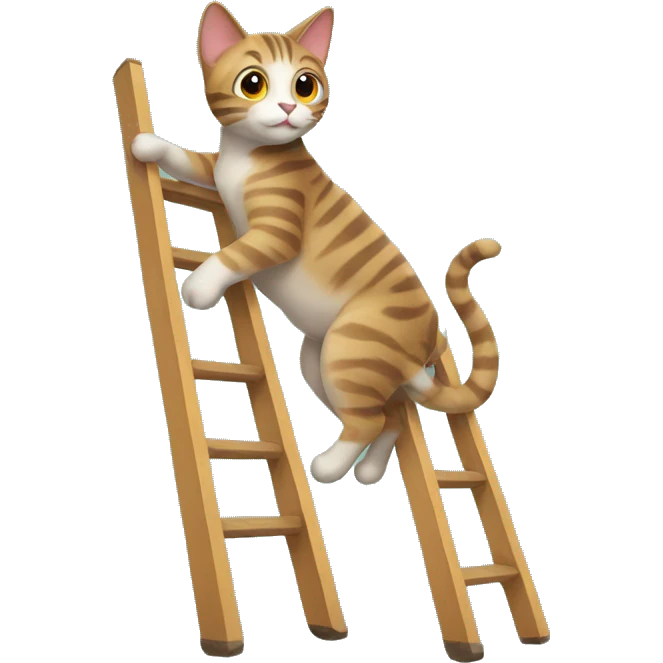 Ladder cat emoji