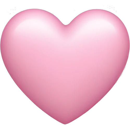 light pink love heart emoji