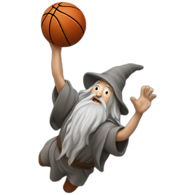 gandalf dunking a basketball emoji