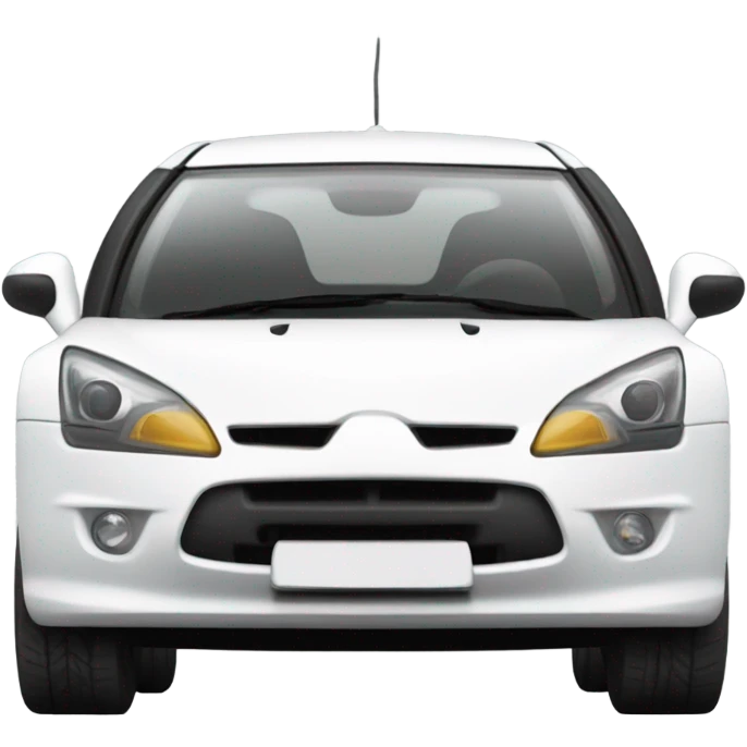 White Citroen GT car  emoji