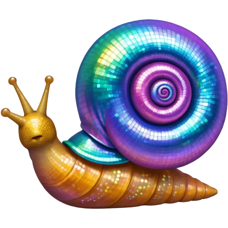 Disco snail emoji