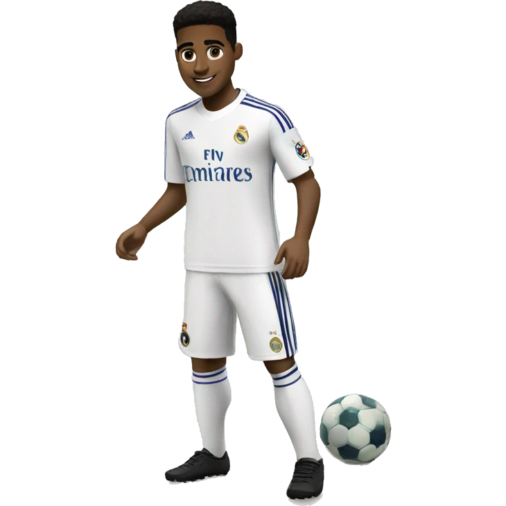 Jugador inglés negro Del Real Madrid  joven  emoji
