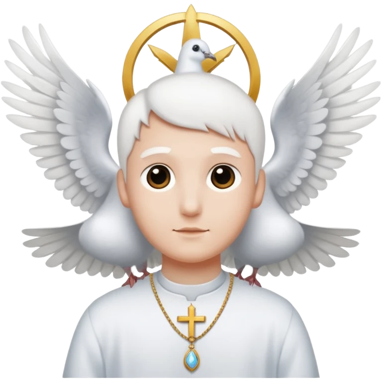 holy gost with dove emoji