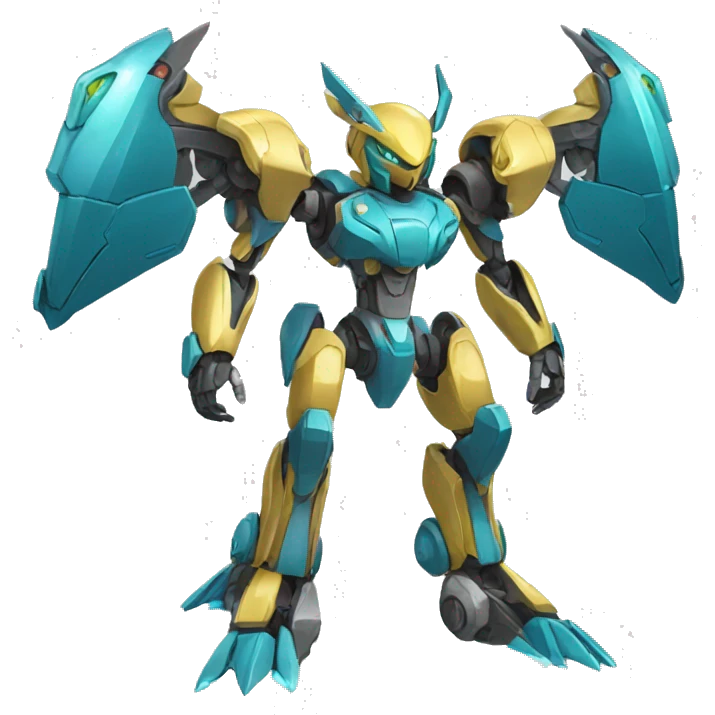 Futuristic Mechanical Pokémon-Medabot-Dragon full body emoji