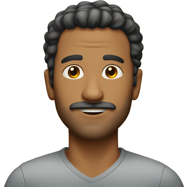 Man without beard and mustache  emoji