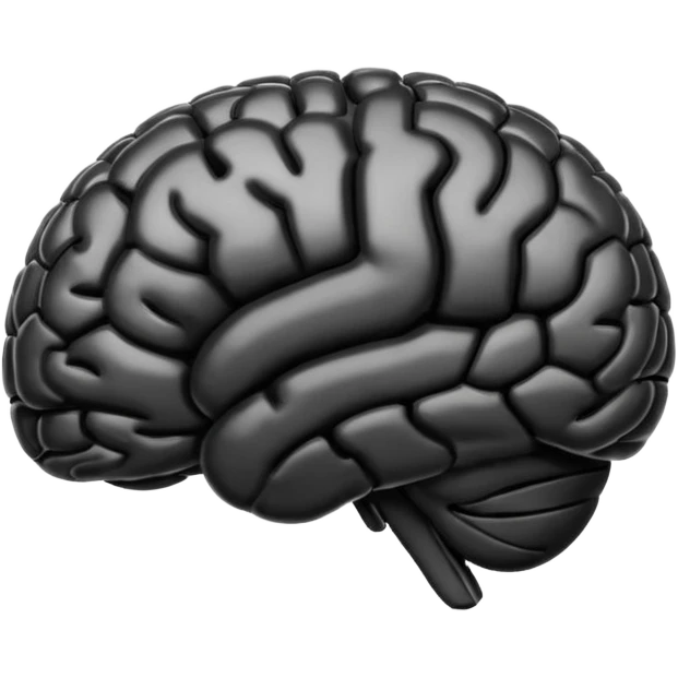 A full black brain emoji i can put in my bio emoji