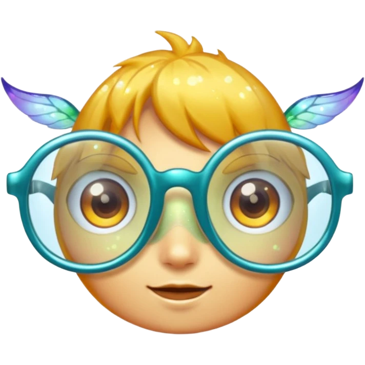 glasses with fae, emoji