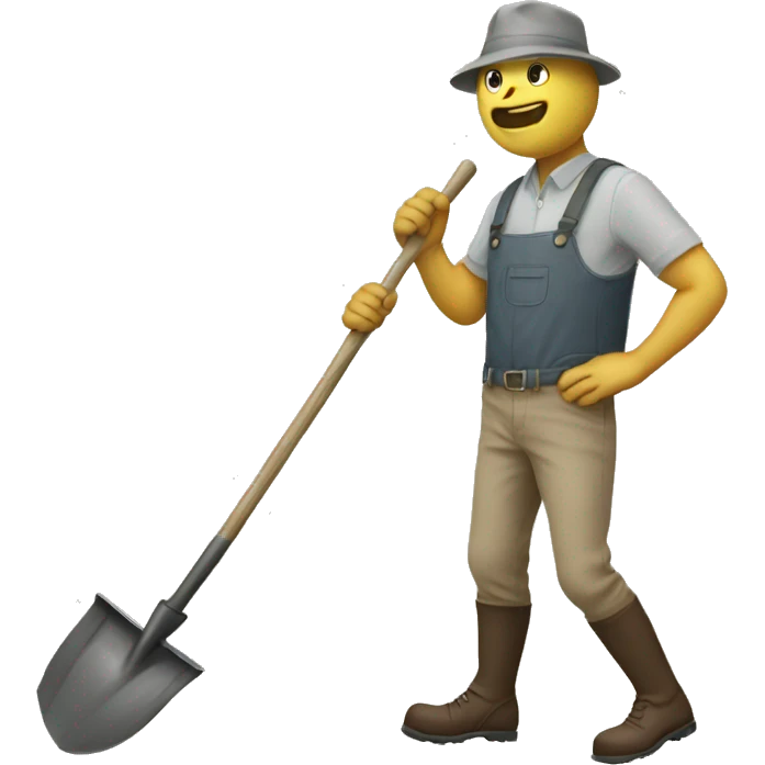Garden hoe emoji