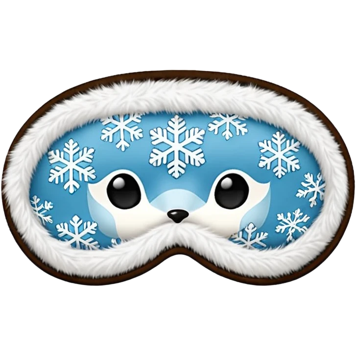 cozy winter sleep mask emoji