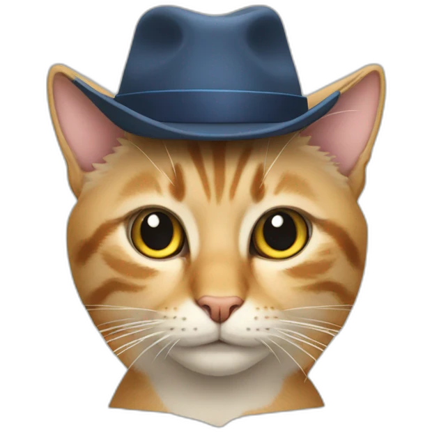 CAT WITH A HAT AND A SKIPER emoji