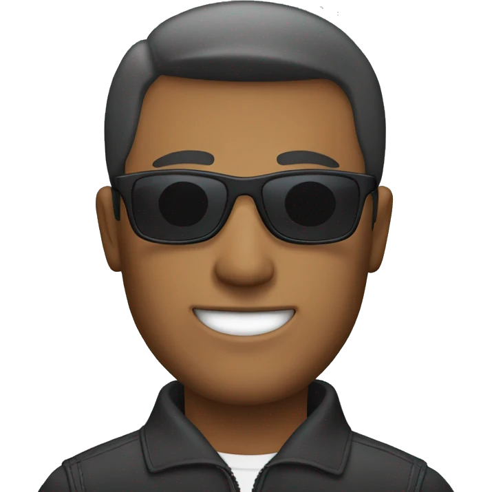 male driver in sunglasses emoji