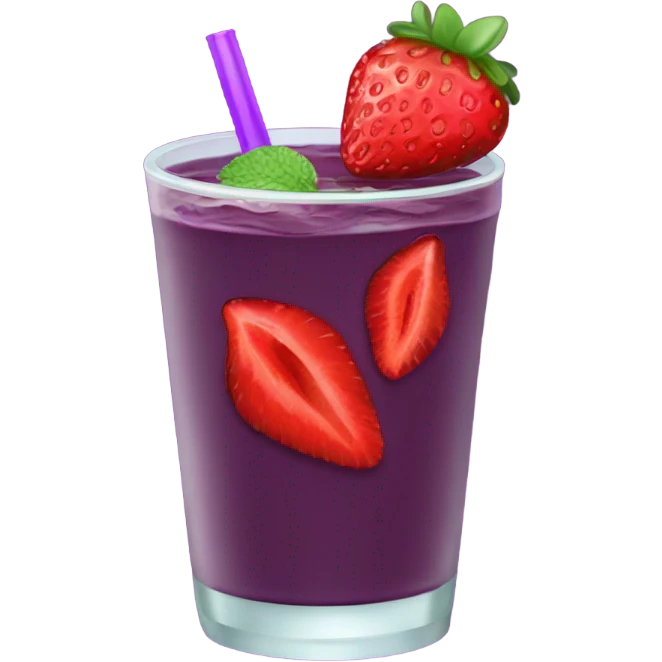 strawberry açaí refresher  emoji