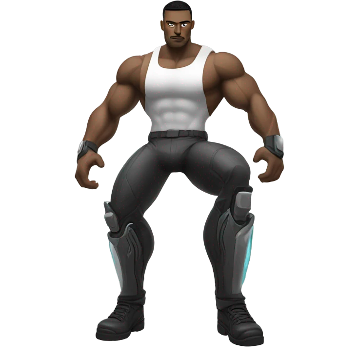 muscular cyberpunk emoji