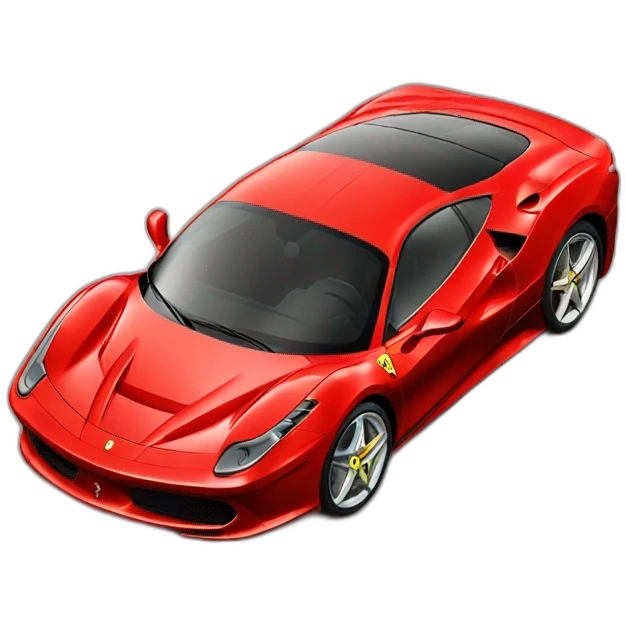 ferrari red car emoji