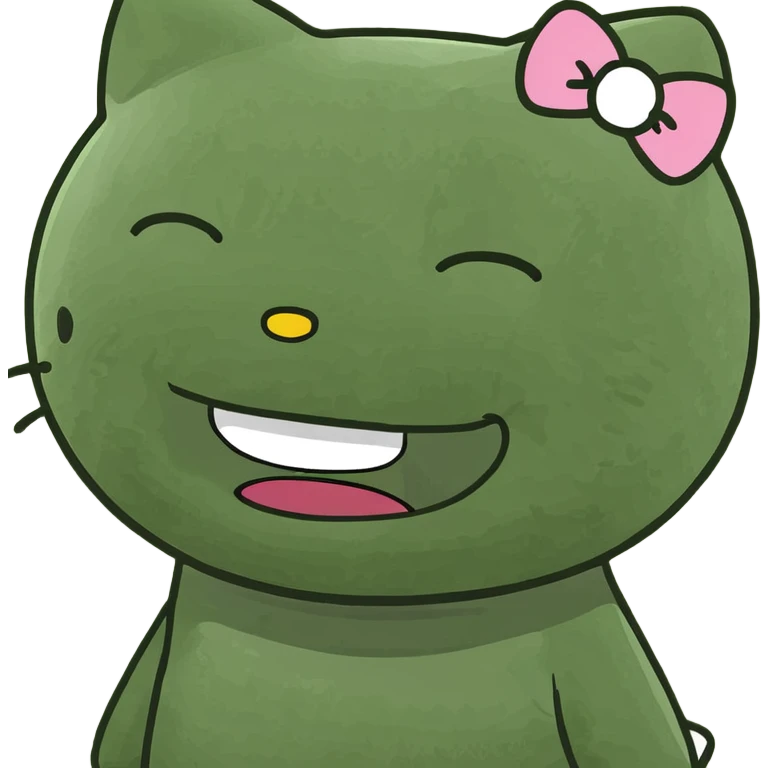 hello kitty laughing  emoji