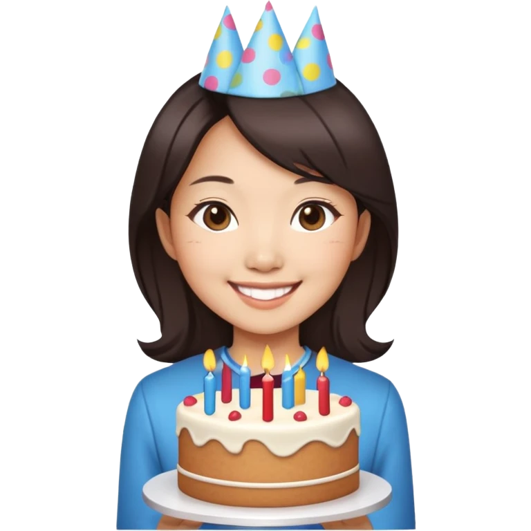 Bonnie Wong with a birthday cake emoji