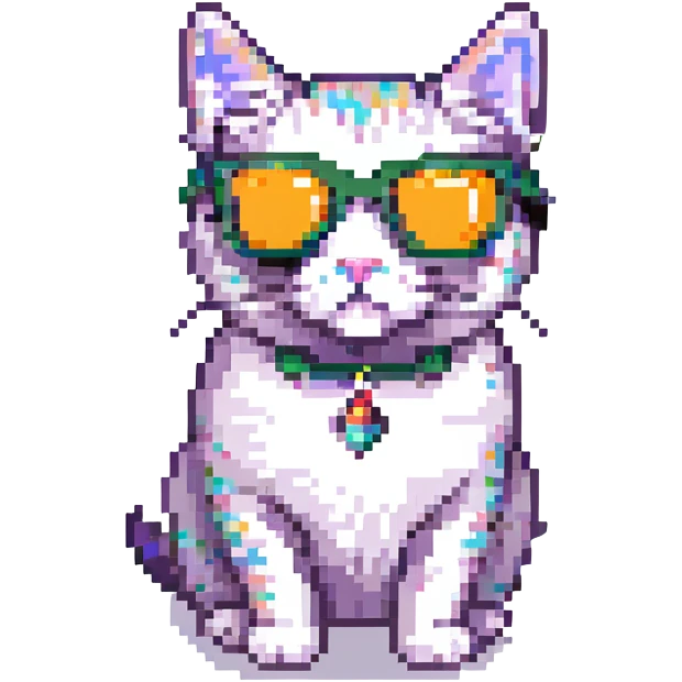 A cat wearing sunglasses emoji