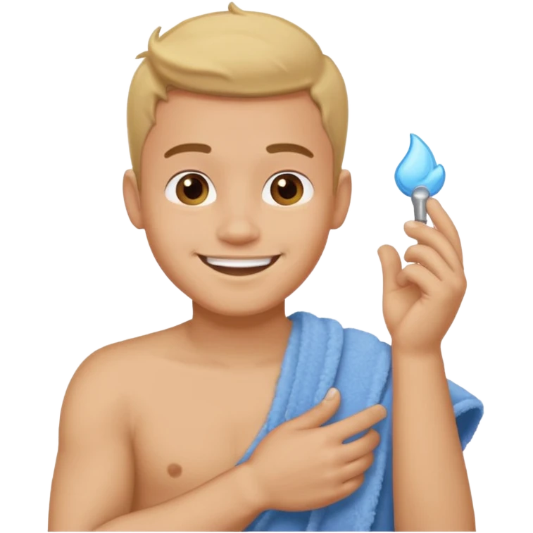 Emoji of a guy dusting off his shoulder with his hand emoji