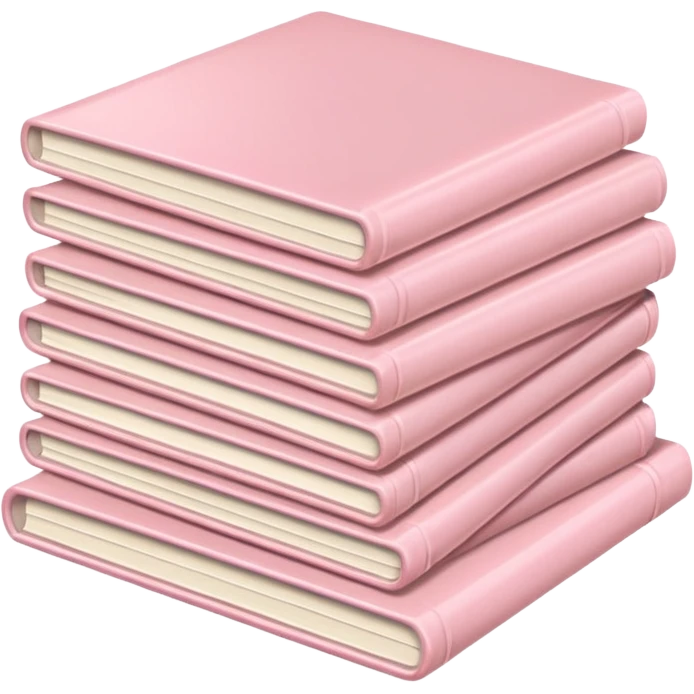 Vintage pale pink vinyl emoji