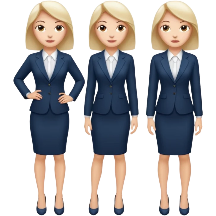 LAdy Boss, different pose, full body emoji