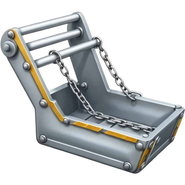 silver colored bear-trap emoji