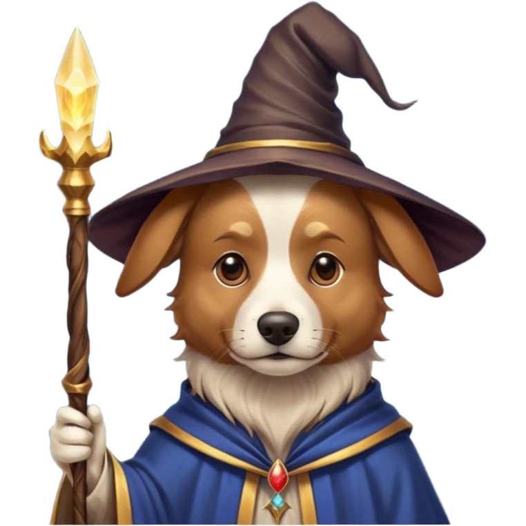 Dog wizard emoji