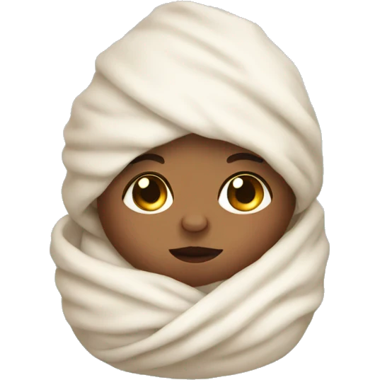 Swaddled baby emoji