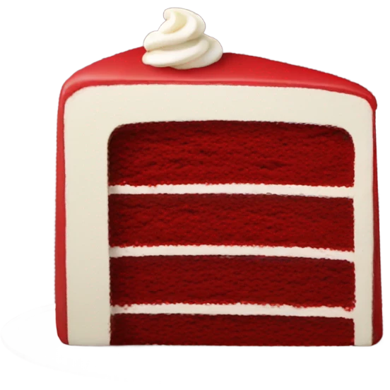 red velvet cake emoji
