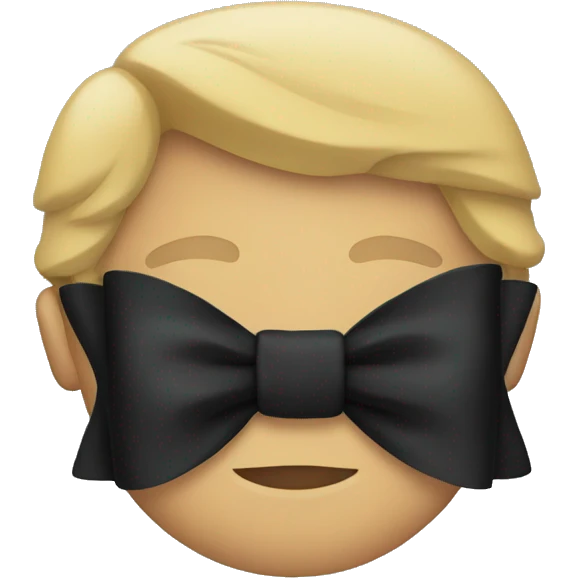 Black bow emoji