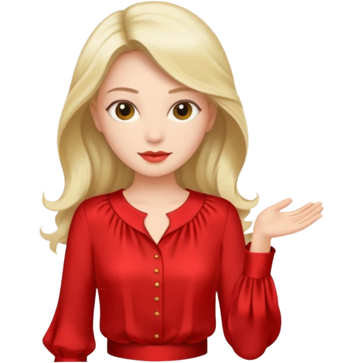 red blouse emoji