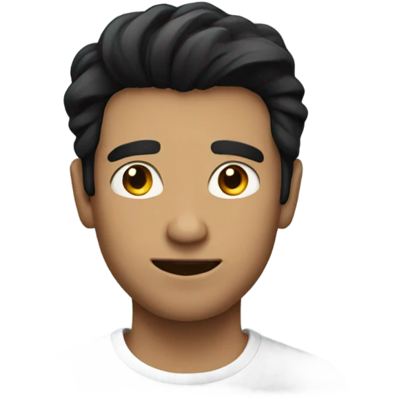 Guy with black hair in the capitol emoji