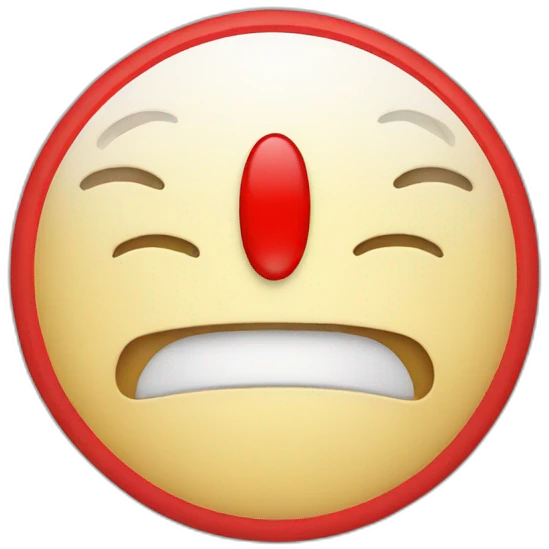Clicked red button emoji