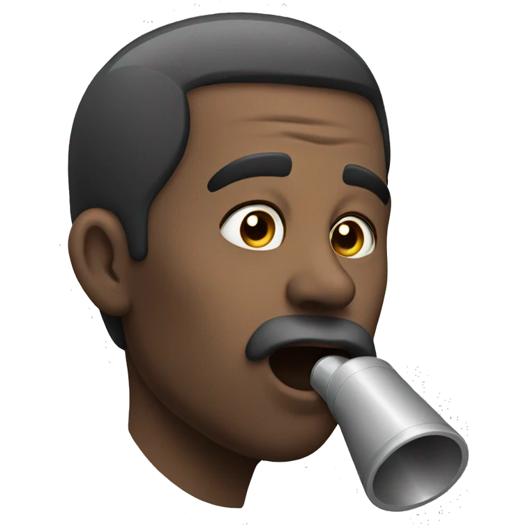 A man whistling  emoji
