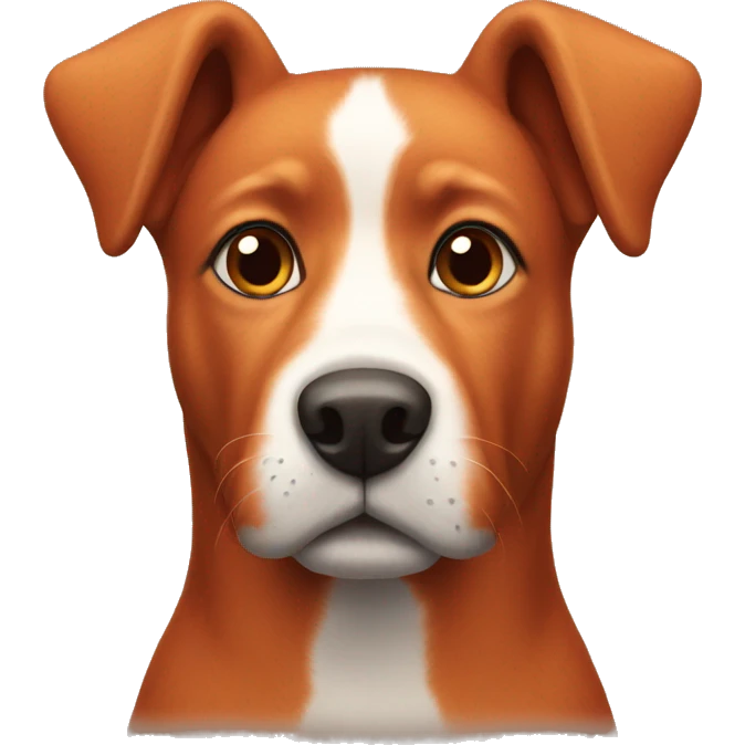 Simple Red dog emoji