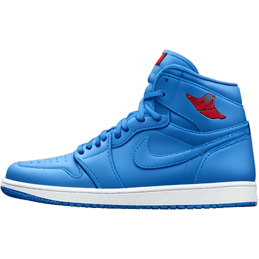 Air Jordan 1s blue emoji