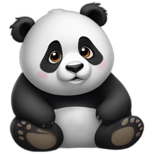 Panda amoureuse emoji